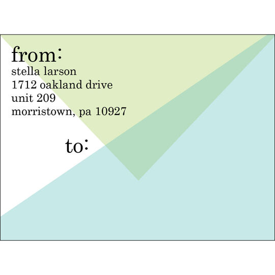 Chic Abstract Shipping Labels